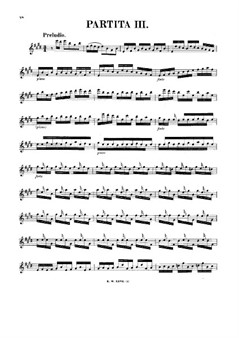 Partita for Violin No.3 Bach